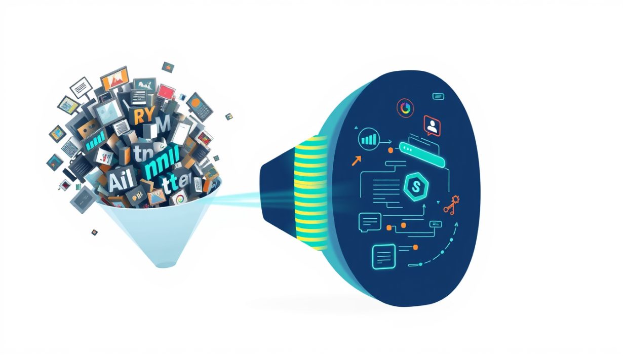A conceptual visualization of a website crawl budget being consumed by low-quality AI content versus high-value semantic nodes.
