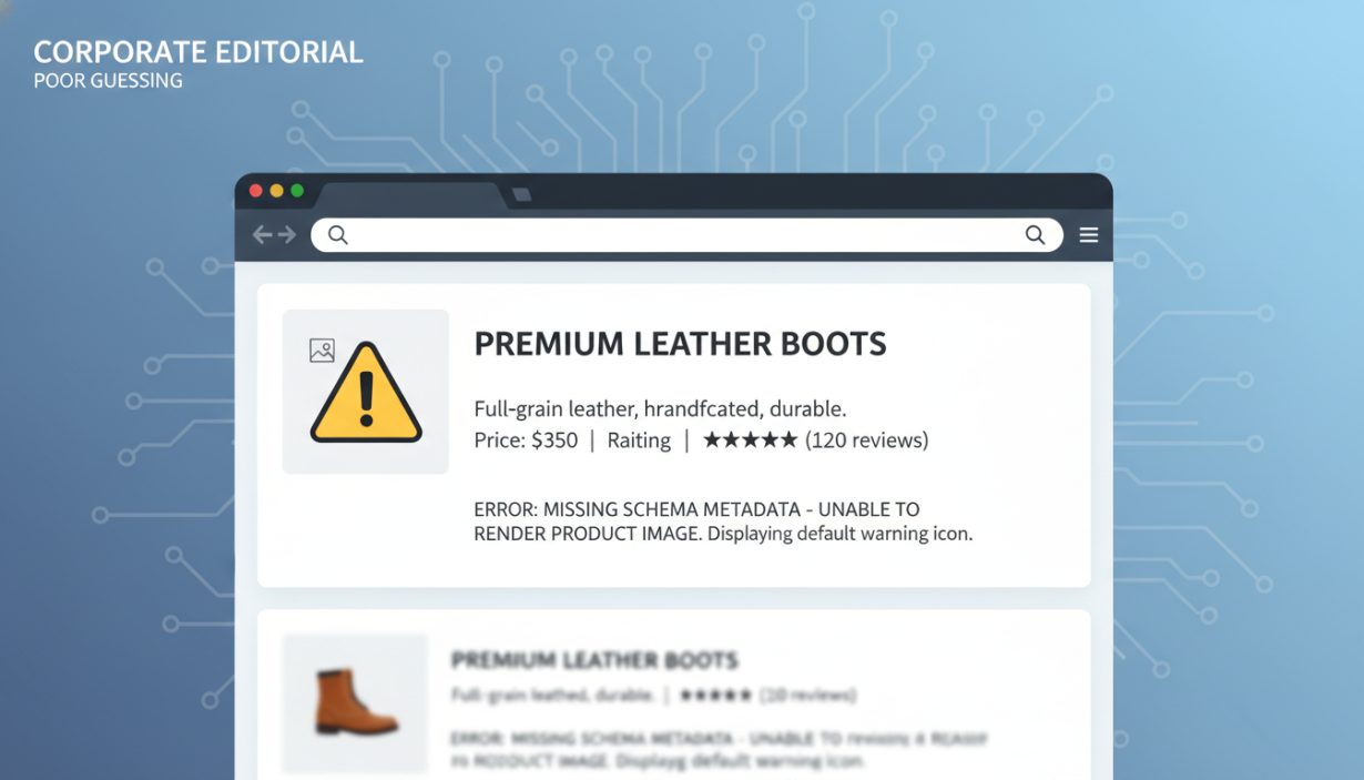 Search result showing incorrect product image due to missing schema