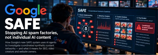 Google SAFE Explained: It Is Not an AI Content Detector, It Is Hunting AI Slop Networks