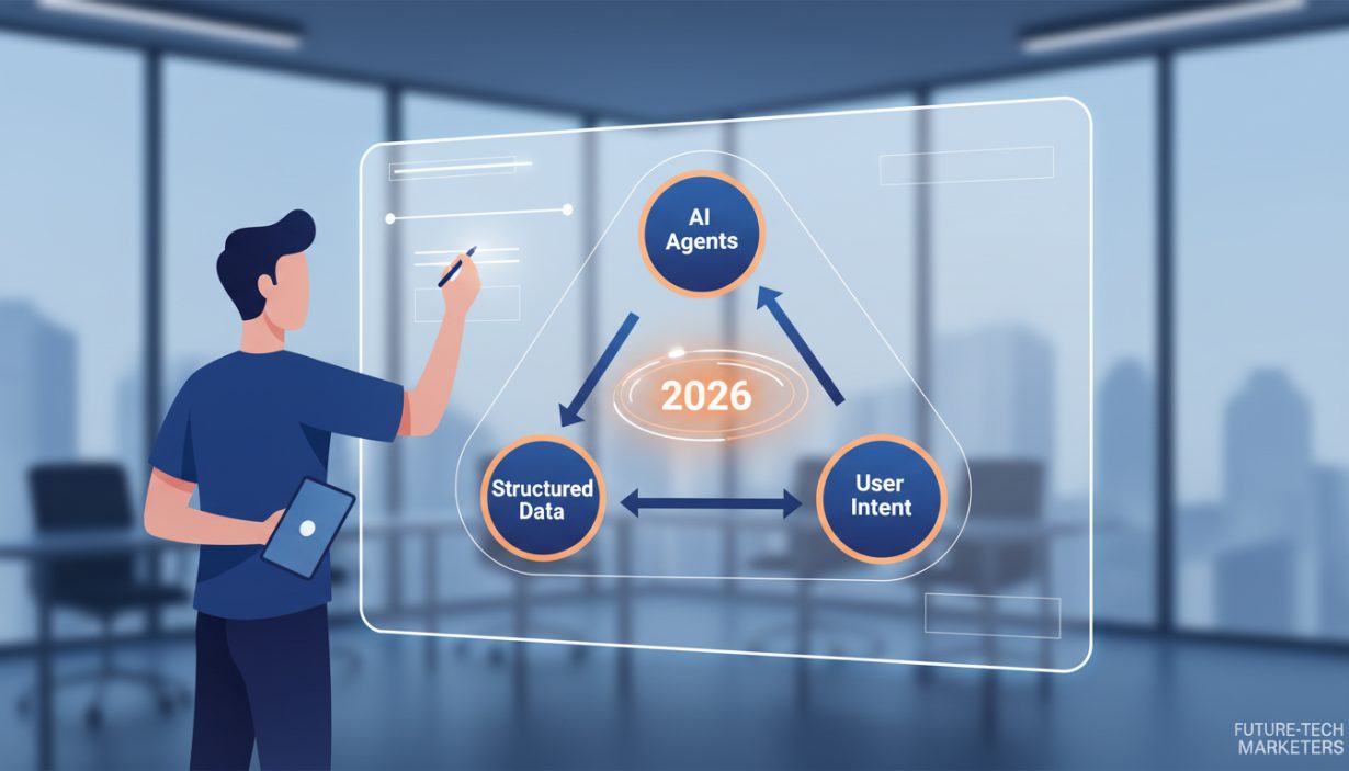 SEO Strategy 2026 Whiteboard concept