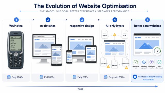 LLM Optimisation and the WAP Site Lesson: Build Better Websites